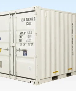 10ft New One Trip Shipping Container – White RAL 9003