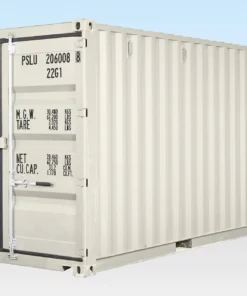 20ft New One Trip Shipping Container – White RAL 9003