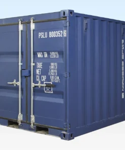 8ft New One Trip Shipping Container – Blue RAL 5013