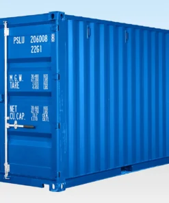 20ft New Self Storage Container with Bamboo Floor – Blue RAL 5010