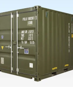10ft New One Trip Shipping Container – Green RAL 6007