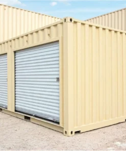 20ft New One Trip Shipping Container with 2 Roll-Up Doors – Storage Container
