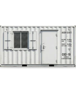 20ft New One Trip Portable Office Container – Anti-Vandal Site Office White