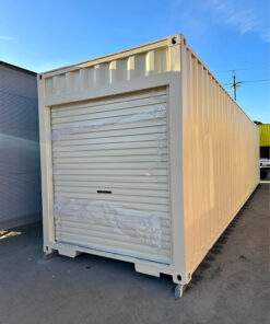 40ft Refurbished Shipping Container with Full-Width Roller Door – Storage Container
