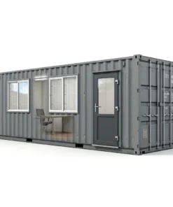 40ft Portable Office Container – Converted Mobile Site Office with Double Windows