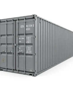 45ft High Cube Shipping Container – One Trip Extra Long Storage Container Grey