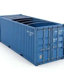 40ft New One Trip Open Top Shipping Container with Removable Tarpaulin Roof – Standard Height