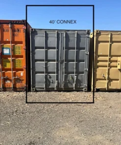 40ft Used Double-Door Shipping Container with Internal Shelving – Storage Container