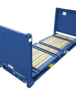 20ft Collapsible Flat Rack Shipping Container – Open-Sided Cargo Platform